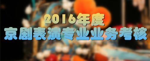 爆插，喷射国家京剧院2016年度京剧表演专业业务考...